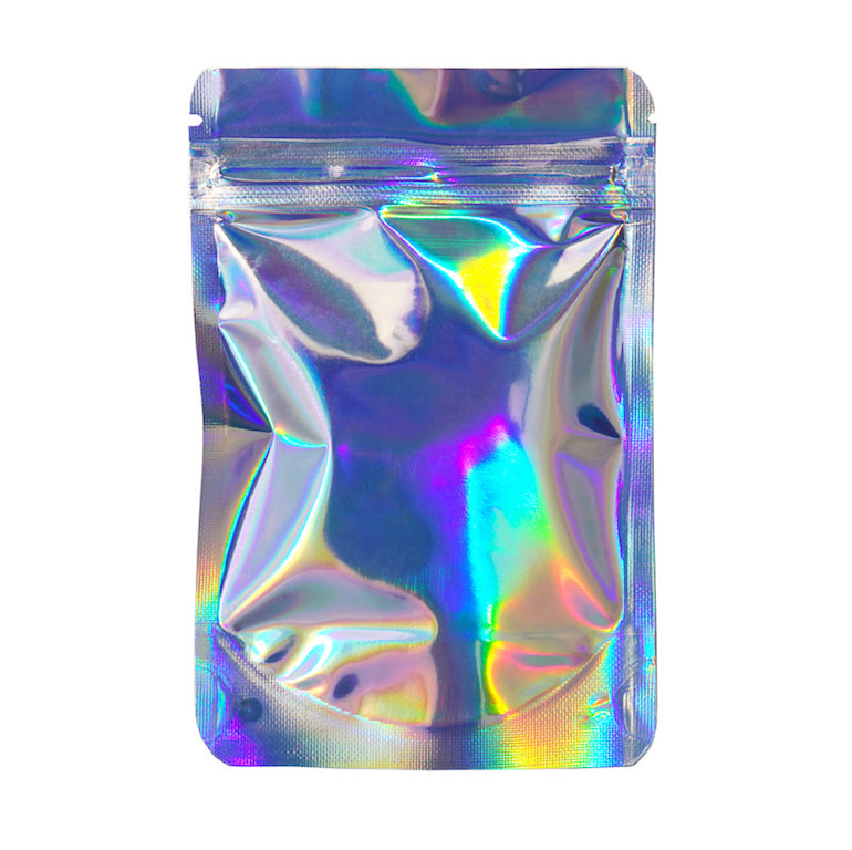 1/8oz Mylar Bags - Holographic / Clear