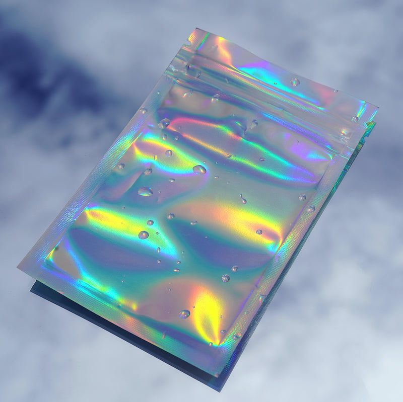 1 Gram Mylar Bags - Holographic / Clear