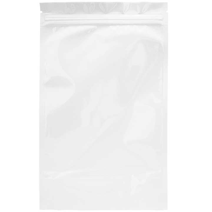 1/2oz Mylar Bags - White / Clear