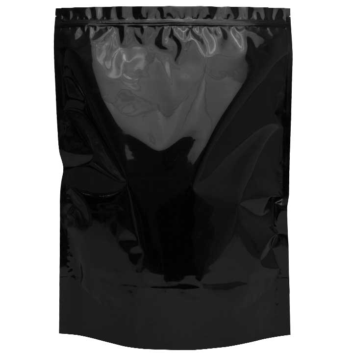 1 lb Mylar Bags - Black / Clear