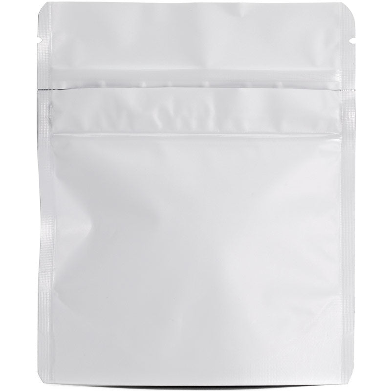 1/8oz Child Resistant Mylar Bag - Matte White