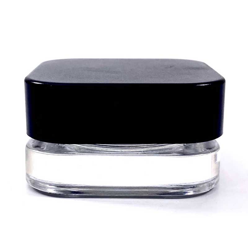 9ml Square Glass Concentrate Jar - Child Resistant Lid - 420ct