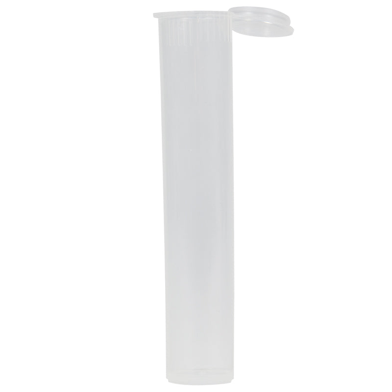 Child Resistant 98mm Clear Cylinder Tube - 1 WEEK LEAD