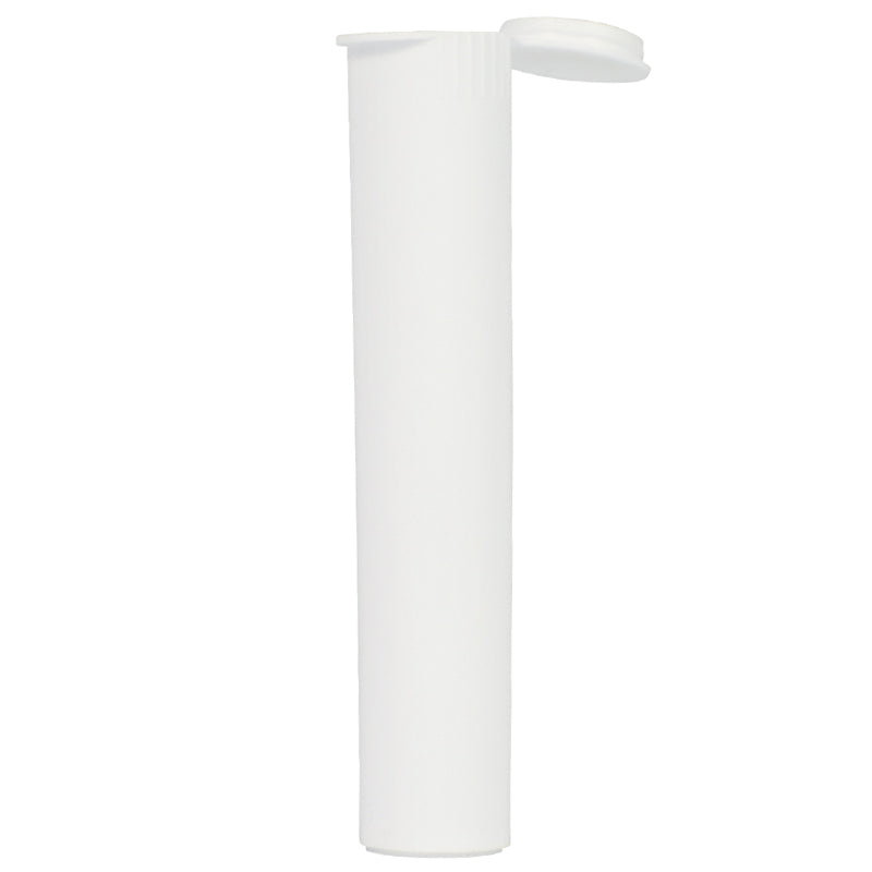 Child Resistant 116mm White Cylinder Tube - 1 WEEK LEAD